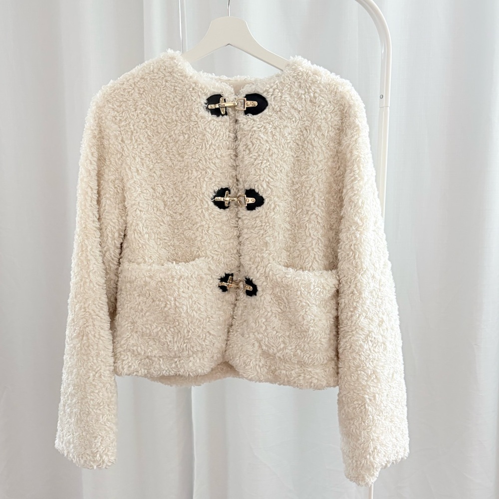 Zara Cream fur Jacket